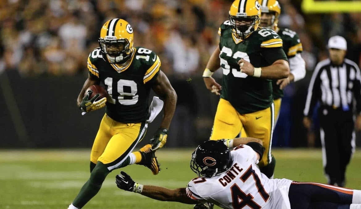 Green Bay Packers – Chicago Bears (Randall Cobb bármikor TD-t szerez) 1.70