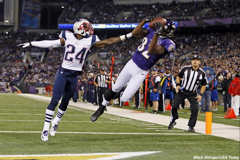 New England Patriots – Baltimore Ravens (Owen Daniels elkapott yardjai: 37.5 felett) 1.80