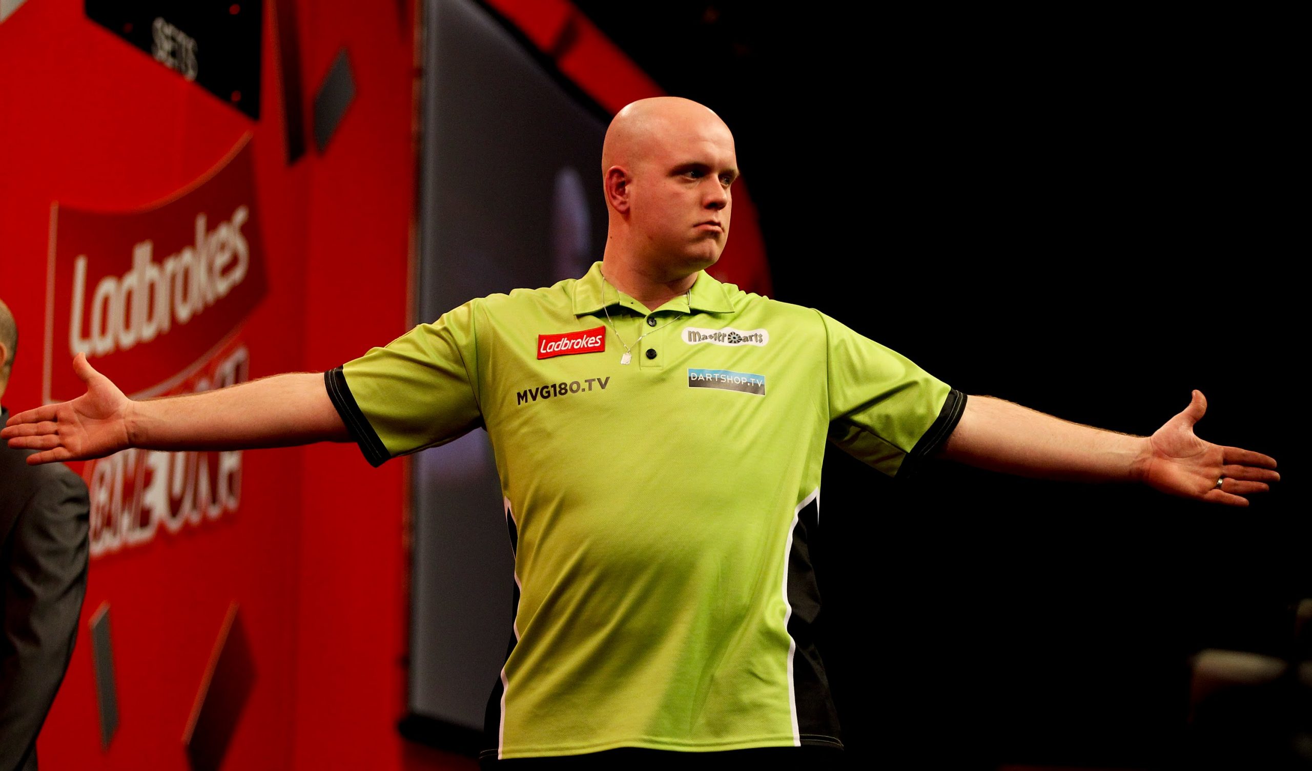 Van Gerwen – Wright (legtöbb 180-as dobás dobás: Van Gerwen) 1,66