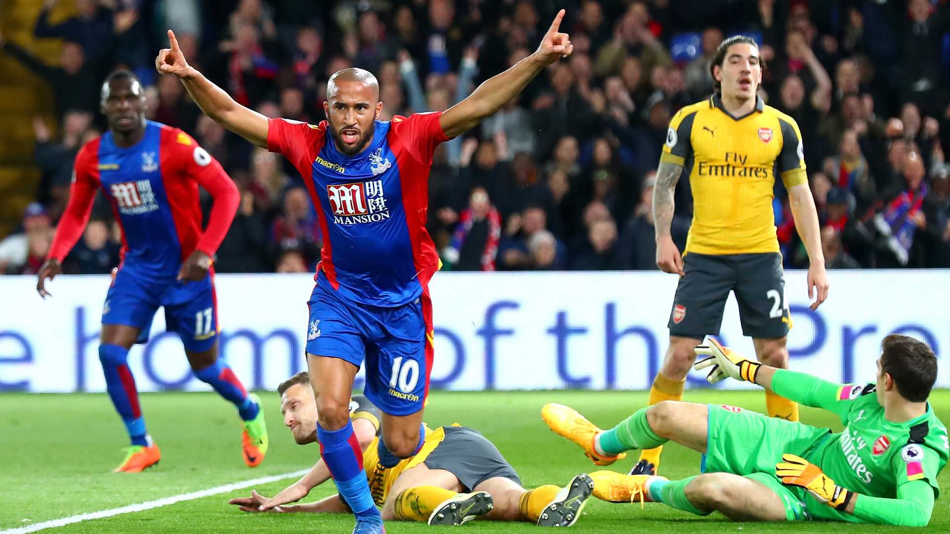 Crystal Palace – Arsenal (mindkét csapat szerez gólt) 1,8