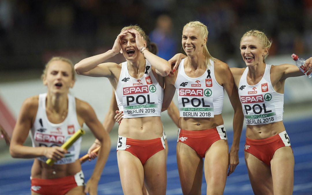 atlétika EB női 4 x 400 m váltó (végső győztes: Lengyelország) 2,75