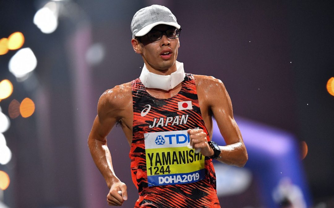 atlétika VB férfi 20 km-es gyaloglás (végső győztes: Yamanishi) 12,00