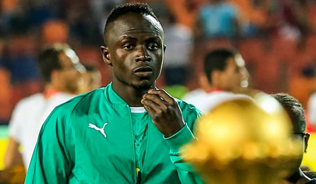 sadio mane afcon trophy senegal