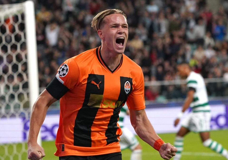 Shakhtar Donyeck – Celtic (M. Mudryk kapura tartó lövései: 0.5 felett) 2.37